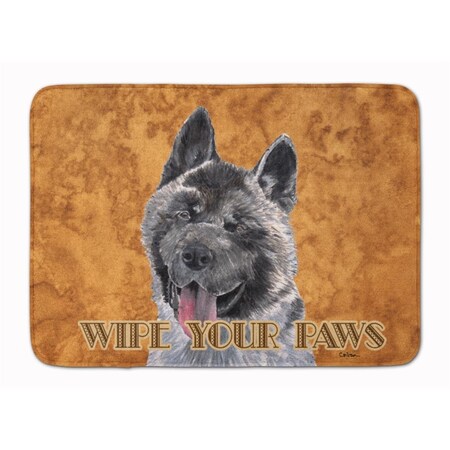 Carolines Treasures Akita Wipe Your Paws Machine Washable Memory Foam Mat SC9508RUG